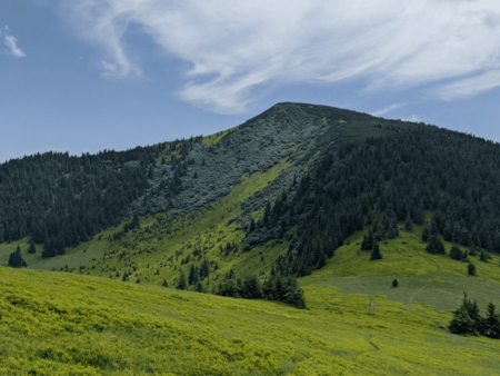 Маршрут через хребет Пішконя